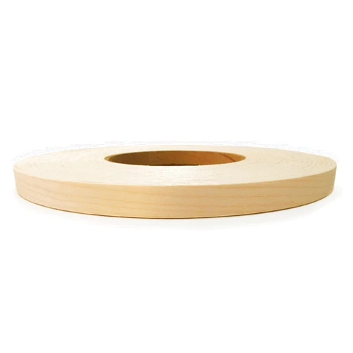 Edge Supply Birch Pre-Finished 13/16 inch X 250 ft Roll Preglued, Veneer Edge Banding, Flexible Wood Tape, Easy Application Iron On with Hot Melt Adhesive. Clear UV Laquer Finish Wood Edging.