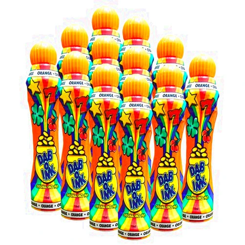 Dab-O-Ink One Dozen 4oz Orange Bingo Dauber