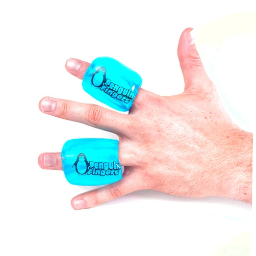 Penguin Fingers Finger Ice Pack, Finger and Toe Cold Gel Reusable Cryotherapy Compression Sleeve for Injuries, Arthritis, Tendonitis, Gout, or Sprains, No-Toxins and Latex Free.