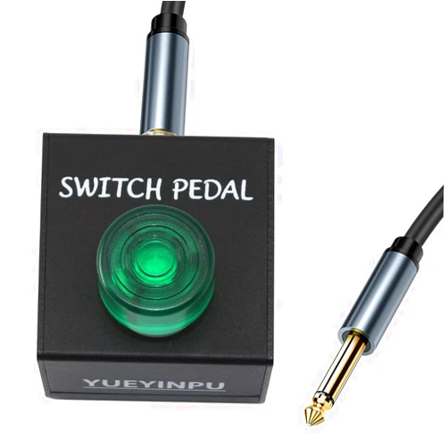 Yueyinpu Tap Switch Pedal For Guitar Effect Pedal With TS Cable (Latch Tap Switch)