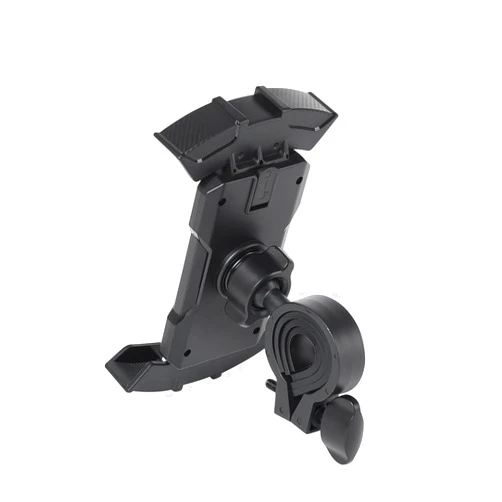 GEEKSDOM Durable Bike Motorcycle Phone Holder with Security Lock, Soft Cushion, and Adjustable Metal Clip,for Any Smartphones Between 4.7 and 6.8 inches