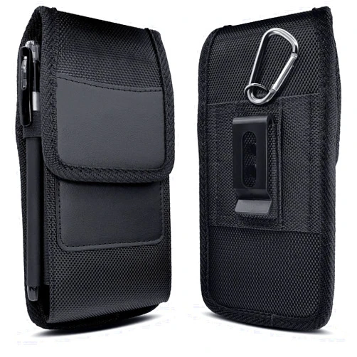 Meilib Holster for Samsung Galaxy S24+ Plus 5G, S24 FE, S23+, S23 FE, S22+, S21+, S20+, A54 A35 A25 Cell Phone Belt Holder with Clip, ID Card Slot Carrying Pouch Cover (Fits Otterbox Commuter Case)