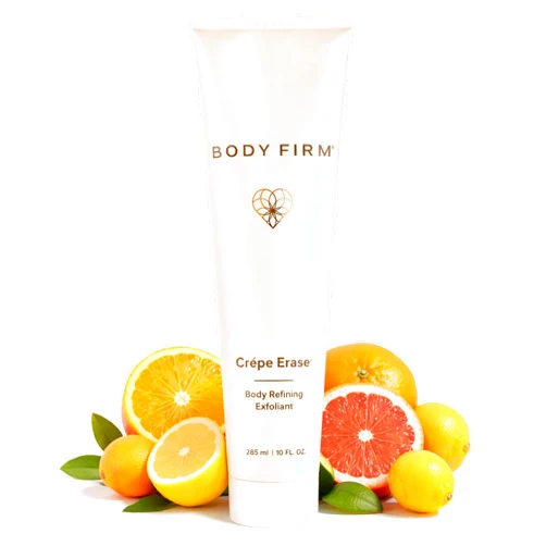 BODY FIRM Crepe Erase Body Refining Exfoliant, Gently Removes Dry Skin & Smooths Crepey Texture