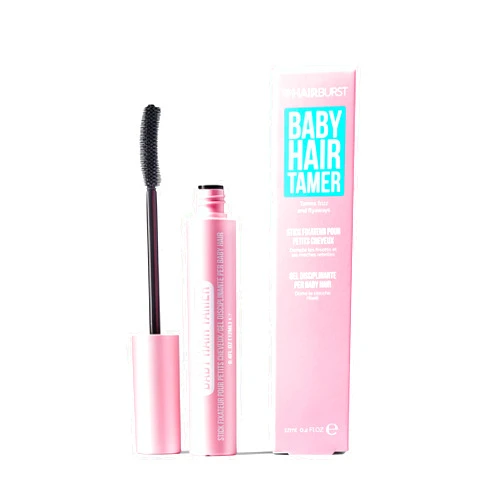 HAIR BURST Baby Hair Tamer Stick - Instant Smoothing & Finishing Baby Hair Flyaway Tamer, Non-Greasy Hair Frizz Control Brush with Nourishing Coconut & Argan Oils, Vegan & Cruelty-Free
