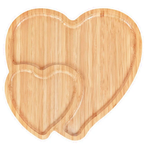 NESTRE Heart Shaped Charcuterie Board, Heart Cutting Board Serving Platter Valentines Cheese Tray for Valentine's Day Decor Kitchen Accessories 10.63