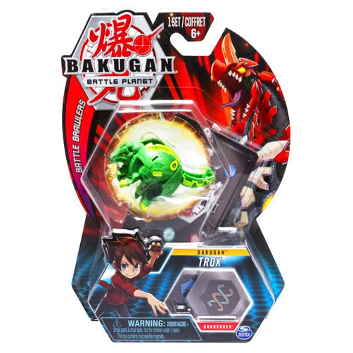 Bakugan, Trox, 2-inch Tall Collectible Transforming Creature, for Ages 6 and Up
