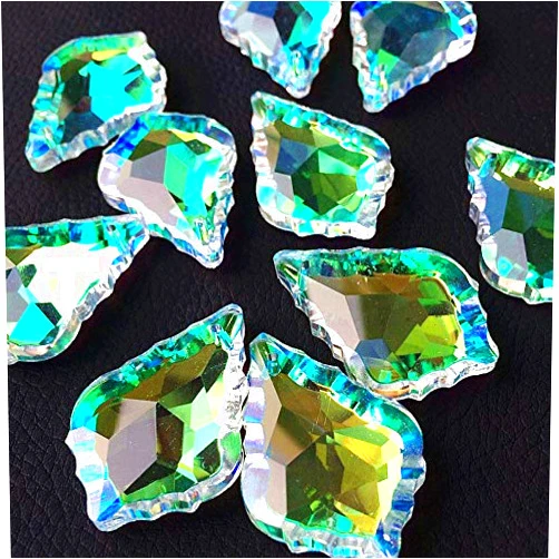 Banlardk Chandelier Crytal 50pcs 50mm Clear AB Crystal Chandelier Maple Leaf Crystal Lighting Pendants/Crystal Chandelier Parts