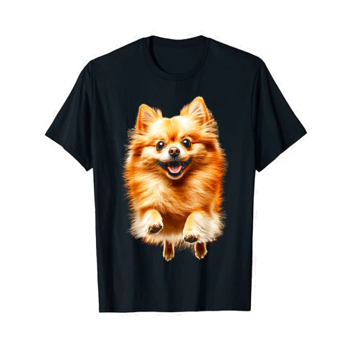 DogtastiQ Pomeranian Dog Graphic Pet Artwork Pomeranian Men Women Kids T-Shirt