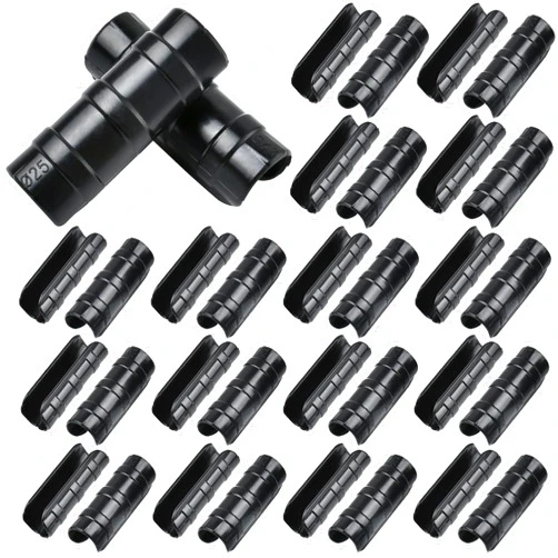 Lainballow 60 Pcs Greenhouse Clips, 1'' Greenhouse Snap Clamps, Plastic Garden Buildings Tube Clips, Greenhouse Pipe Clamps for Greenhouse Film,Sunshade Nets,Row Covers,Frame Shelters,Bird Protection