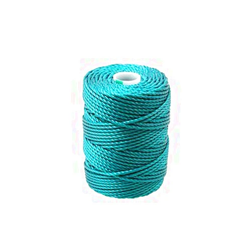 C-LON Tex 400 Heavy Weight Bead Cord, Teal - 1mm, 39 Yard Spool