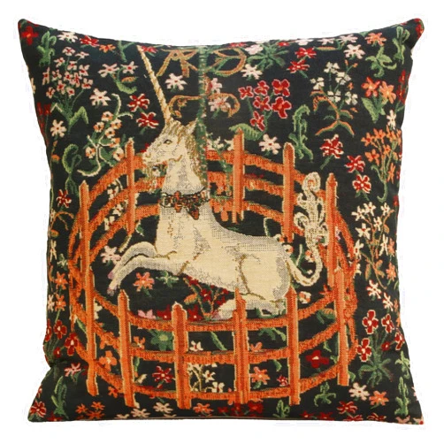 C Charlotte Home Furnishings Inc Charlotte Home Furnishings Couch Pillow Covers 16X16 in, Unicorn Decorative Throw Pillow Covers, Belgian Square Tapestry Cushion Case, Living Room Bed Sofa Home Decor, Soft Cotton Jacquard Woven