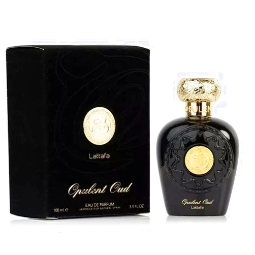 Lattafa Perfumes Opulent Oud for Men EDP - 100ML (3.4 oz) I Dark, sweet-spicy perfume with a woody Oudh I Perfume that draws from the full and impresses with its dark and beguiling scents I Resin, Musk, Woods, Patchouli, & Vanilla I by Lattafa Perfumes