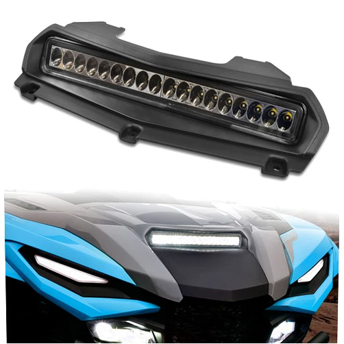 KATIMOTO LED Hood Scoop Light for Yamaha RMAX 1000 21-25, Front Auxiliary Hood Panel Lamp Daytime Running Light for Yamaha Wolverine RMAX2 1000 / RMAX4 1000 2021-2025 Accessories (1PCS)