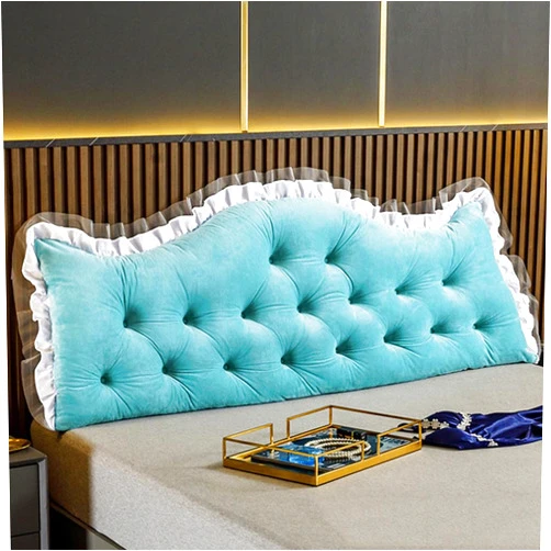 Triflice Large Headboard Pillow Soft Bed Reading Pillows Bed Back Pillow for Sitting in Bed Long Pillow for Bed Reading Pillow Adult Couch Sofa Backrest Pillow with Removable Cover