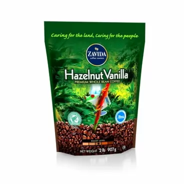 Store - 383 Zavida Coffee® Hazelnut Vanilla Whole Bean - 2lb. A1 Hazelnut Vanilla 1 Count (Pack of 1)