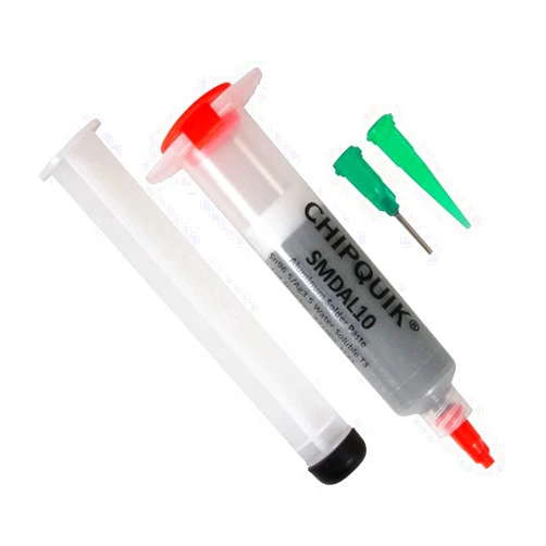 Chip Quik SMDAL10 Aluminum Solder Paste Water-Soluble Sn96.5/Ag3.5 T3 (10cc/25g syringe)