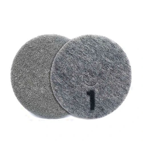 SUBRILLI 17 Inch Floor Cleaning & Polishing Pads Step 1 Diamond Floor Impregnated Pads Animal Hair Felt