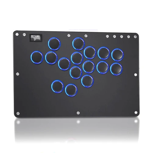 Sehawei Haute42 T16 Pro V2 Black All-Button Arcade Stick Gamerfinger with Turbo Functions & Custom RGB,Arcade Controller Street Fight for PC/Ps3/Ps4/Switch/Steam Game Keyboard-Supports Hot Swap & SOCD