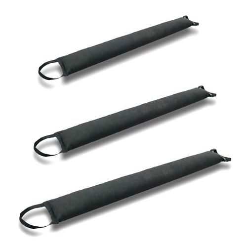 Warmoon Self-Absorbing Reusable Flood Bags with Handles - Evenly Distributed Absorbents, Multiple Lengths - Home/Garage/Commercial Protection (5ft (Pack of 2) - with Handles)