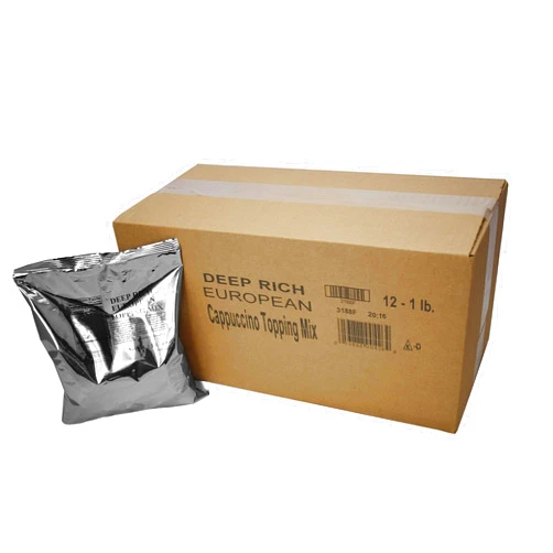 Deep Rich European Cappuccino Topping Mix 12 x 1 lb (For Use In Bean To Cup Machines)