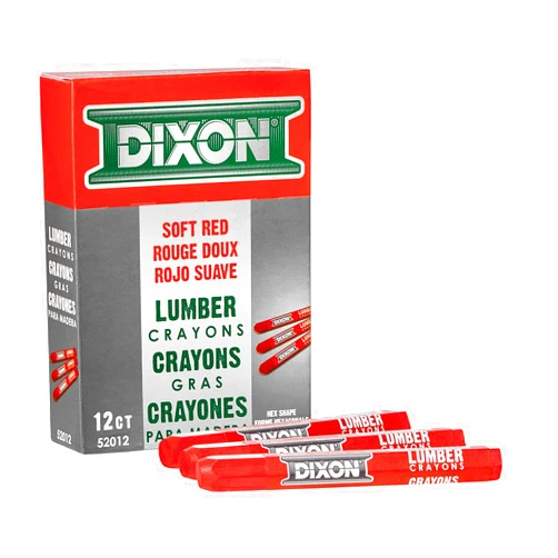 Dixon Industrial Lumber Marking Crayons, 4.5