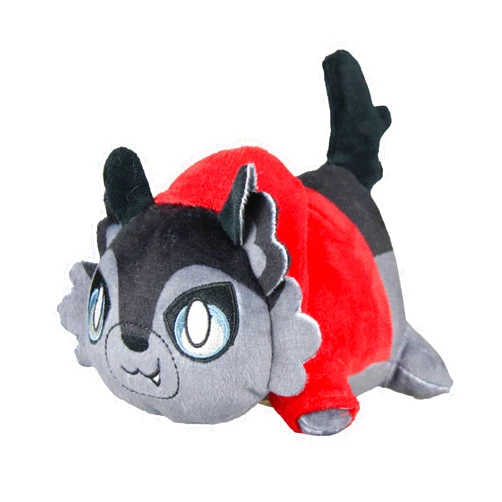 Womise Cat Plush Mee-Meow Toy,Cat Food Plushies Cat, Cute Anime Cartoon Cat Stuffed Animal Figure Toy Plush Pillow Gift for Kids and Festival Gift (Red Aaron's Cat)