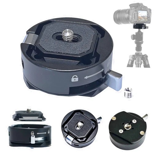 MEI SHUO PIN Quick Release Plate,Camera Quick Release Plate，Tripod Quick Release Plate,QR Camera Mount Adapter, for/Sony/Canon/Nikon Cameras/Zhiyun/Feiyu/DJI/Moza Stablizers
