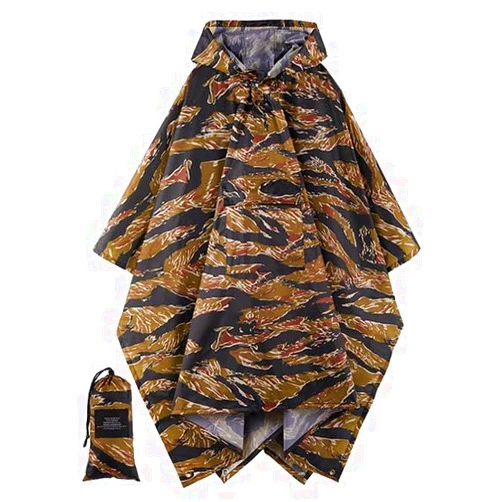 salamra Hooded Rain Poncho Waterproof Raincoat Jacket for Men/Women/Adults with Pocket