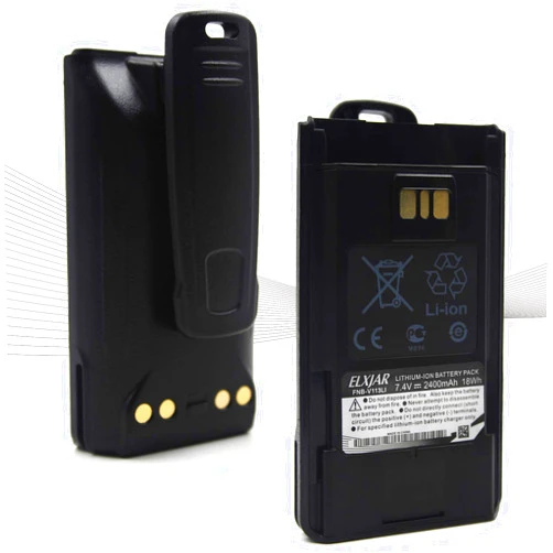 ROWSHEP (2-Pack) 7.4V 2400mAh FNB-V113Li Li-Ion Two Way Radio Battery for Vertex Standard VX-450 VX-451 VX-454 EVX-261 EVX-531 AAJ67X001 EVX-534 FNB-V112