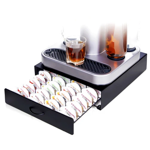 Ksestor Storage Drawer for Bartesian Capsules Holds up to 40 Bartesian Pods - Compatible with BEV Black Decker Cocktail Maker - Stackable Bartesian Pod Holder - Bartesian Cocktail Machine