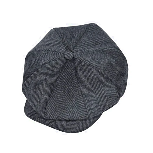 jerague Wool Newsboy Cap for Men Women - Classic Vintage Gatsby Lvy Cabbie Hat Flat Beret Cap Adjustable Size