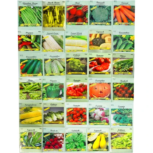 Valley Greene 30 Packs of Deluxe Valley Greene Heirloom Vegetable Garden Seeds Non-GMO(Guaranteed 30 Different Varieties as Listed)