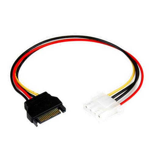 StarTech.com 12in SATA to LP4 Power Cable Adapter F/M - SATA to LP4 Power Adapter - SATA Female to LP4 Male Power Cable - 12 inch (LP4SATAFM12)