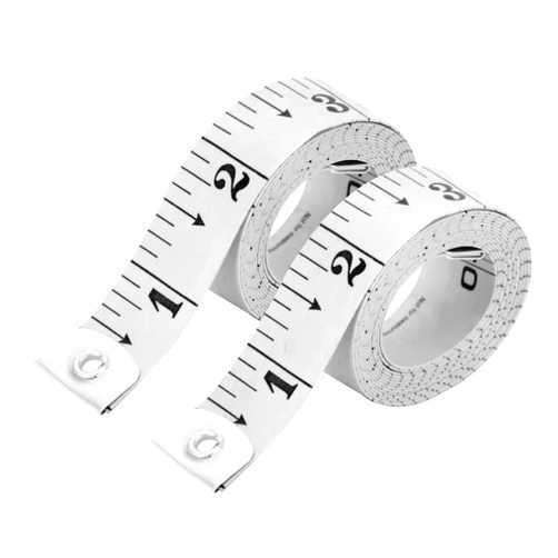 UNITEDPRIME Flexible Tape Measure, Accurate Dual Scale Standard & Metric Measurements Tape,Soft Measuring Tape for Body, Weight Loss Sewing Tailor Craft Ruler,Blue,150cm/60 inch (White / 2 Pack)