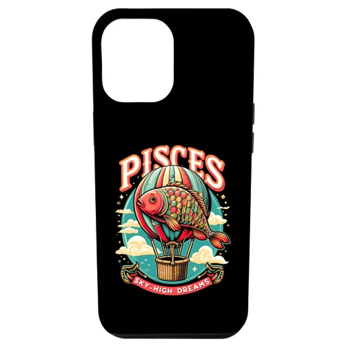 IQTEE iPhone 14 Plus Pisces SkyHigh Dreams Hot Air Balloon Zodiac Case