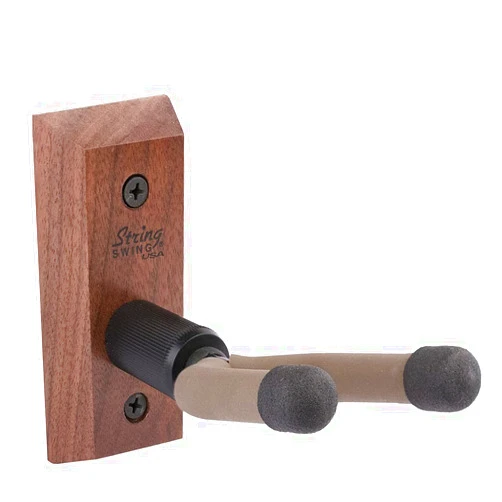 String Swing CC01B-BW Banjo Hanger Wooden Wall Holder Black Walnut Hardwood