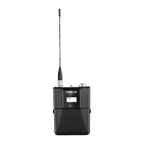 Shure QLXD1 Bodypack Transmitter - for use with QLX-D Digital Wireless Microphone Systems, Receiver Sold Separately | G50 Band (QLXD1=-G50)