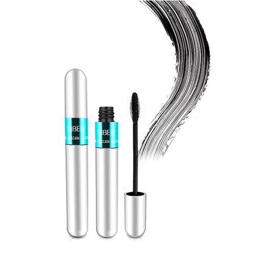 KUNSHNBEI 2 in 1 Mascara for VIBELY 5x Longer Waterproof Lash Cosmetics Mascara for Natural Lengthening, Thickening Effect No Clumping