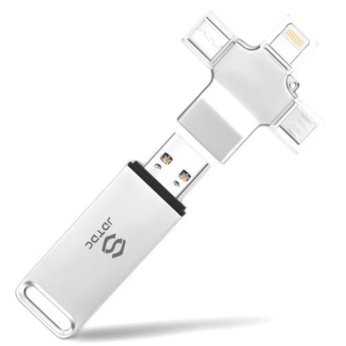 JSL JDTDC 128GB Auto Photo-Backup-Stick for All Device Photo-Stick-USB-Flash-Drive Secure Photo Video Backup Device iPhone-Backup-Flash-Drive 4-IN-1-Photo-Saver-Stick Photo-Backup-Storage Photo-Finder-Stick-PC
