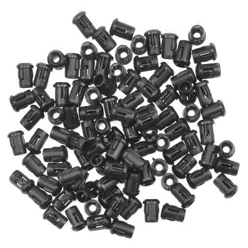 AYLIFU 100 PCS 3mm Lamp Holder LED Lamp Socket Diode Holder Clip LED Plastic Holder Black（3mm）