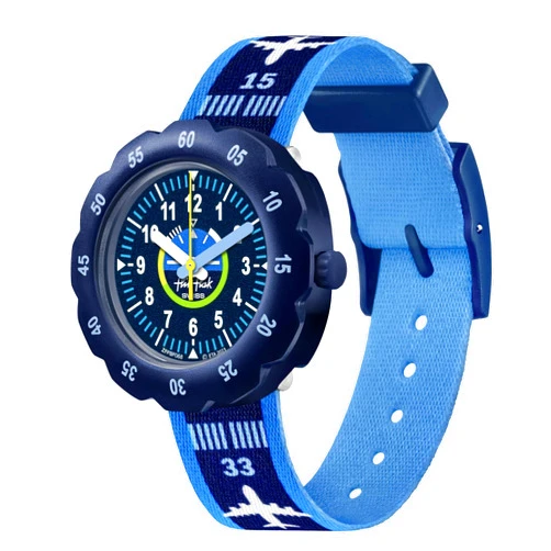 Flik Flak Unisex Kid Watch Biosourced Quartz Waterproof Take Off