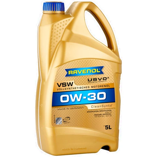 RAVENOL J1A1579-005 VSW 0W-30 Fully Synthetic Motor Oil (5 Liter)