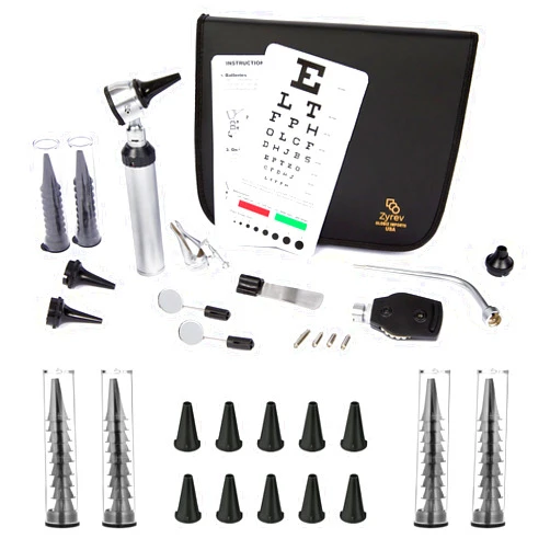 Zyrev ZetaLife ENT Diagnostic Kit with 50 Extra Disposable Specula Tips (Regular)