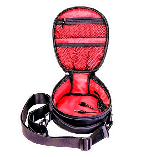 DGCASE DJBAG - Headphones Bag, A specially design Gear for DJ | Stage Crew - use it for everyday at work or travel. USB Charging Port + Fashion Design | 9.00in x 7.50in x 4.00in (HEADPHONE BAG, Black)
