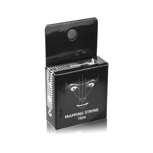 JimKing Eyebrow Mapping String, Pre-inked Microblading String, Premium Map Line for Eyebrow Shaping, Eyebrow Maker Thread Line Tool, 10 Meters per Box