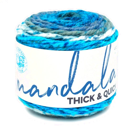 Lion Brand Yarn Mandala Thick & Quick Bulky Yarn, Labyrinth, 1 Skein