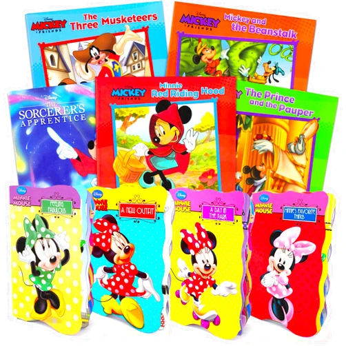 Disney Minnie Mouse Books for 1-3 Year Old -- 9 Pack Mickey Mouse Bedtime Stories and Board Books Bundle