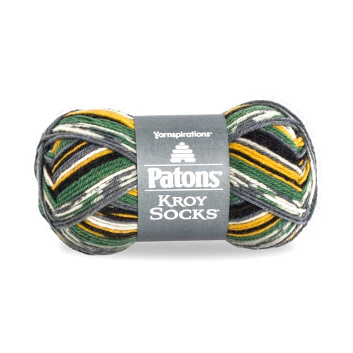 Patons Kroy Socks Yarn - (1) Gauge - 1.75 oz - Greener Pastures Jacquard -