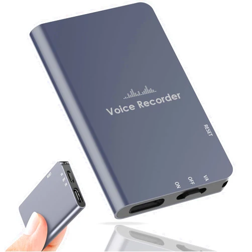 Aomago 64GB (768 Hours) Magnetic Digital Voice Audio Recorder - Small Recording Devices Portable Voice Activated Recorder with Playback for Lectures Meetings Interviews, Noise Reduction, Rechargeable