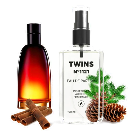 TWINS PARFUM TWINS Impression of Fahrenheit | Perfume for Men Eau de Parfum | No.1121 | 3.4 Fl Oz / 100 ml